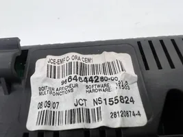 Peugeot 207 Monitor / wyświetlacz / ekran 9664644280