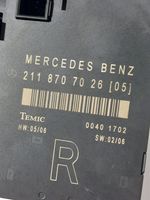 Mercedes-Benz E W211 Oven ohjainlaite/moduuli 2118707026