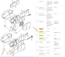 Volkswagen Sharan Veidrodėlio plastikinė apdaila 7M0857537