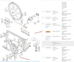 Audi A6 S6 C5 4B Ventilateur de refroidissement de radiateur électrique 4B3959457