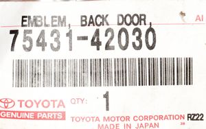 Toyota RAV 4 (XA30) Emblemat / Znaczek tylny / Litery modelu 7543142030