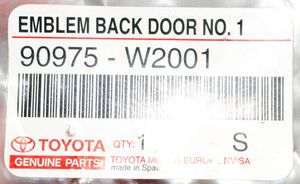 Toyota Corolla Verso AR10 Gamintojo ženkliukas/ modelio raidės 90975W2001