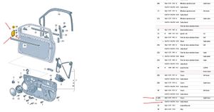 Volkswagen Polo IV 9N3 Altro elemento di rivestimento della portiera anteriore 6Q0837974E