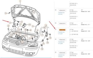 Volkswagen Fox Konepellin saranat 5Z0823302A