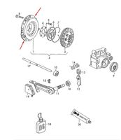 Volkswagen Golf IV Kytkimen painelevy 027141025TX