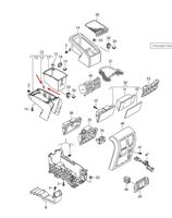 Volkswagen Phaeton Keskikonsolin takasivuverhoilu 3D0863453