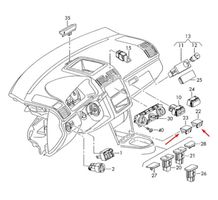 Volkswagen Golf V Auton tuhkakuppi 1K0959623B