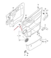 Volkswagen Crafter Other front door trim element 2E0867207A