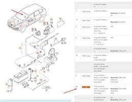 Volkswagen Touareg II Cablaggio positivo 7p0971599c