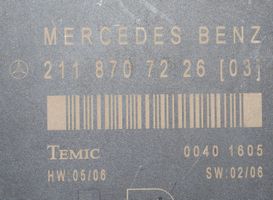 Mercedes-Benz E W211 Durvju vadības bloks a2118707226