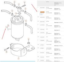 Volkswagen Polo Fuel filter 6N0127401C