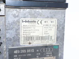 Audi A8 S8 D3 4E Pre riscaldatore ausiliario (Webasto) 4E0265081S