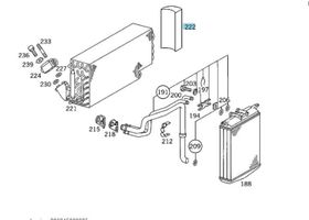 Mercedes-Benz S W140 Autres pièces de clim A1408310836