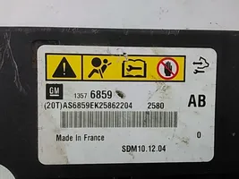 Opel Meriva B Module de contrôle airbag 13576859