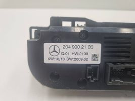 Mercedes-Benz C W204 Ilmastoinnin ohjainlaite A2049002103