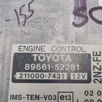 Toyota Yaris Verso Sterownik / Moduł ECU 8966152281