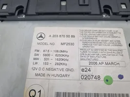 Mercedes-Benz C W203 Panel / Radioodtwarzacz CD/DVD/GPS A2038705089