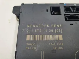 Mercedes-Benz E W211 Oven ohjainlaite/moduuli 2118701126