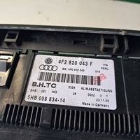 Audi A6 S6 C6 4F Climate control unit 4F2820043F