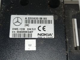 Mercedes-Benz S W220 Puhelimen käyttöyksikkö/-moduuli A2208200985
