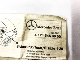 Mercedes-Benz SLK R171 Set scatola dei fusibili 2035400050