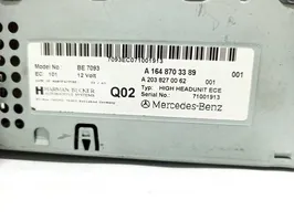 Mercedes-Benz R W251 Radio/CD/DVD/GPS-pääyksikkö A1648703389