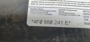 Audi A6 S6 C6 4F Airbag de siège 4F0880241E
