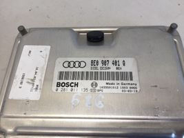 Audi A4 S4 B6 8E 8H Unidad de control/módulo del motor 8E0907401Q