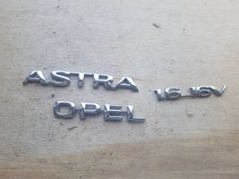 Opel Astra G Gamintojo ženkliukas/ modelio raidės 