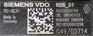 Nissan Qashqai Pompe d'injection de carburant à haute pression 8200663258