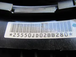 Nissan Qashqai Ohjauspyörän painikkeet/kytkimet 25550JJ02BB280