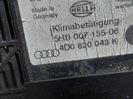 Audi A8 S8 D2 4D Ilmastoinnin ohjainlaite 4D0820043K