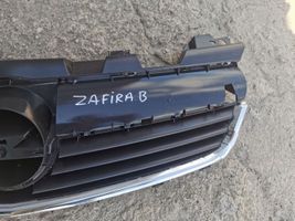 Opel Zafira B Grille calandre supérieure de pare-chocs avant 13157590