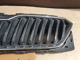 Skoda Fabia Mk3 (NJ) Maskownica / Grill / Atrapa górna chłodnicy 6V0853653C