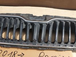 Skoda Fabia Mk3 (NJ) Maskownica / Grill / Atrapa górna chłodnicy 6V0853653C