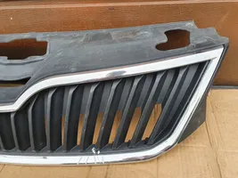 Skoda Rapid (NH) Grille calandre supérieure de pare-chocs avant 5JA853668