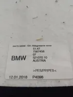 BMW 5 G30 G31 Tappeto di rivestimento del fondo del bagagliaio/baule 7387458