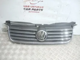 Volkswagen PASSAT B5.5 Etupuskurin ylempi jäähdytinsäleikkö 3B0853651