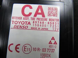 Toyota Avensis T270 Sterownik / Moduł kontroli ciśnienia w oponach 89760-05031