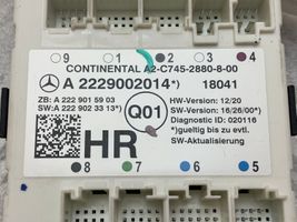 Mercedes-Benz GLC X253 C253 Door control unit/module A2229002014