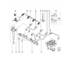 Renault Master III Laikiklis purkštuko (forsunkės) 166507700R