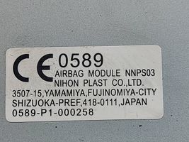 Nissan Leaf I (ZE0) Poduszka powietrzna Airbag pasażera 0589P1000258