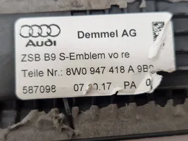 Audi A4 S4 B9 Copertura del rivestimento del sottoporta anteriore 8W0947418A