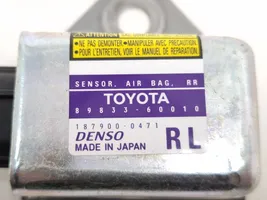 Toyota Land Cruiser (J120) Oro pagalvių smūgio daviklis 8983360010