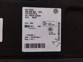 Volkswagen Touareg III Trunk/boot floor carpet liner 760858855