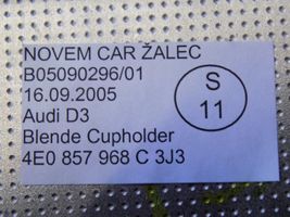 Audi A8 S8 D3 4E Inserti decorativi cornice della consolle centrale 4E0857968C