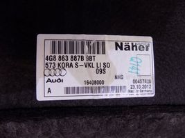 Audi A7 S7 4G Tavaratilan/takakontin alempi sivuverhoilu 4G8863887B