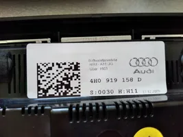 Audi A8 S8 D4 4H Oro kondicionieriaus/ klimato/ pečiuko valdymo blokas (salone) 4H0919158D