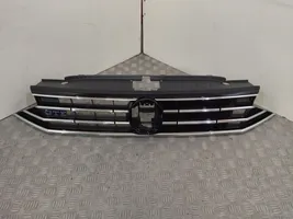 Volkswagen PASSAT B8 Grille calandre supérieure de pare-chocs avant 3G0853651CF