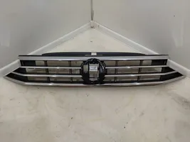 Volkswagen PASSAT B8 Grille calandre supérieure de pare-chocs avant 3G0853651DE